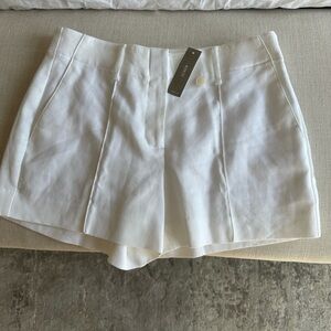 J. Crew Linen White Shorts